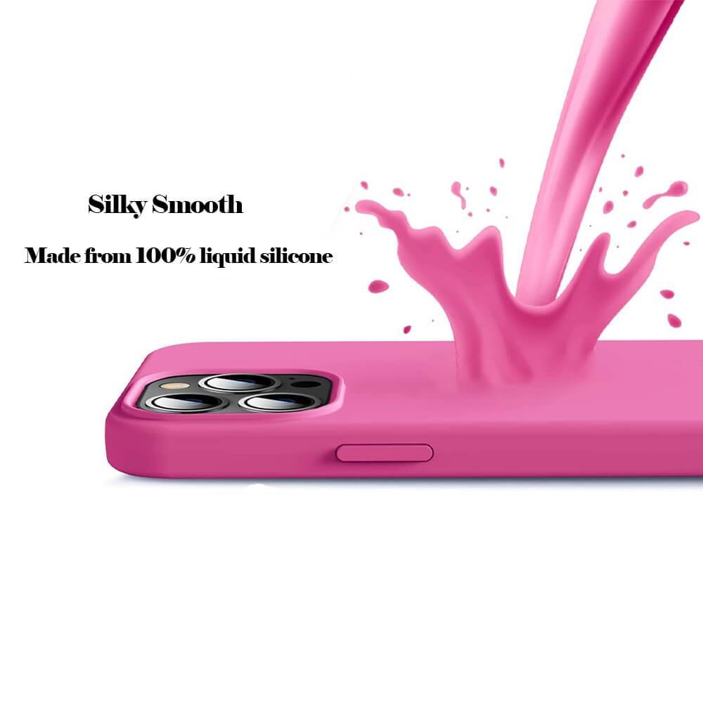 Candy Color Soft Liquid Silicone Case for iPhone