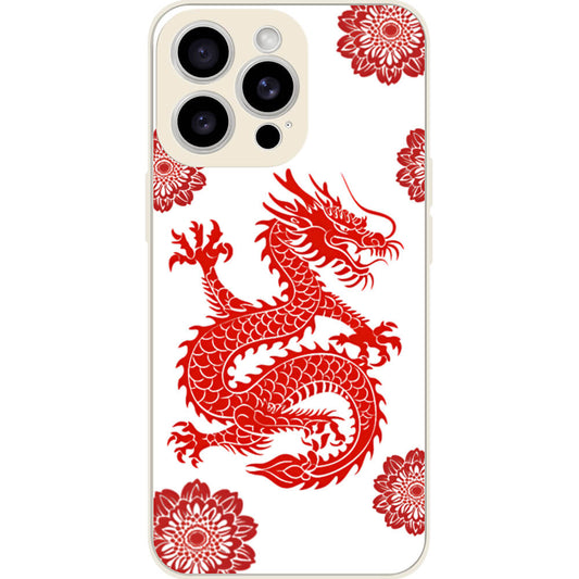 Chinese paper-cut dragon customizable phone case