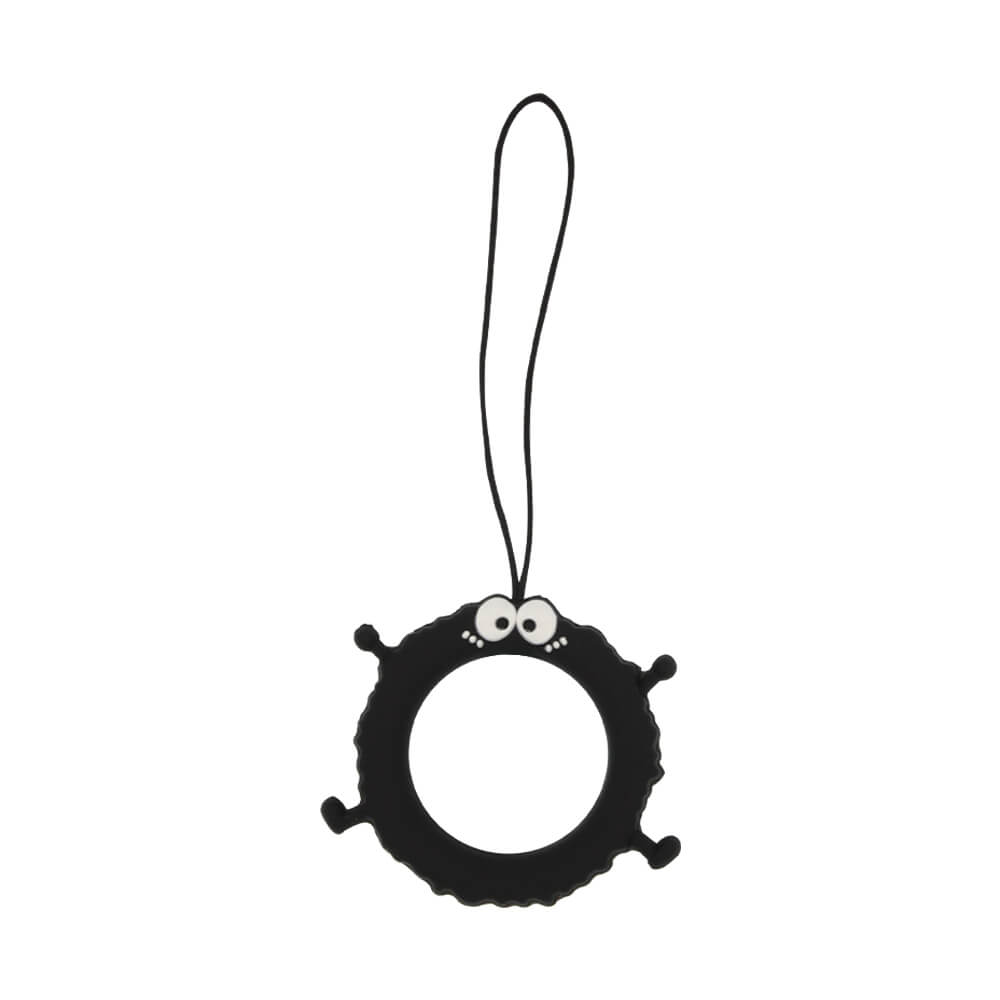 Little Coal Cartoon Silicone Phone Ring Strap