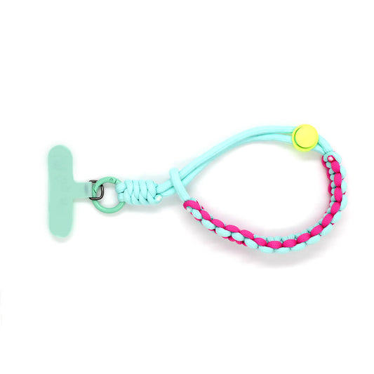 Wrist Lanyard Strap Phone Purple & Cyan